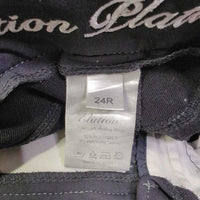 Euro Seat Breeches *gc, faded, mnr snags, curled inner waist, seam puckersundone seam stitching

