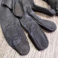 Cloth Mesh Synthetic Riding Gloves *gc/fair, clean, peeling, rubs, scrapes
