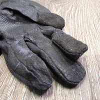 Cloth Mesh Synthetic Riding Gloves *gc/fair, clean, peeling, rubs, scrapes
