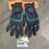 Synthetic Riding Gloves *vgc, clean, finger rubs & scrapes
