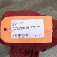 4 Fleece Polos, bag *vgc/gc, mnr hair, pills

