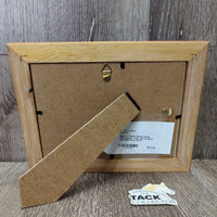 Mare & Frame Wood Horse Photograph *vgc, mnr scratch
