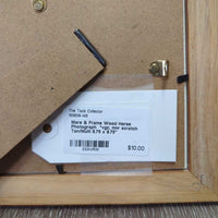 Mare & Frame Wood Horse Photograph *vgc, mnr scratch

