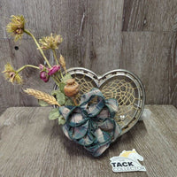 Table Top Decorative Dream Catcher - Floral Horse Shoe *gc, mnr dust
