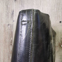 Dress Boots, Pull On, 2 Boot Pulls & brown plastic forms, black vinyl boot bag *gc, older, widened/extended, rubs, dust, scuffs peeled
