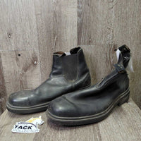Square Toe Boots, Pull ON *vgc, mnr dirt, scuffs, dents & hairy inside
