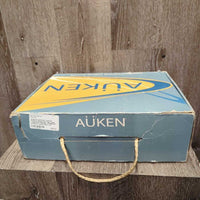 Pr Synthetic Lace Up Paddock Boots, box *new, older, v.degraded, PEELING, CRUMBLES, cracked, creased
