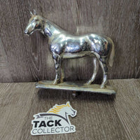 Metal Horse Trophy Top *gc, dirt, film, mnr rust, older
