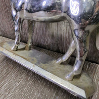 Metal Horse Trophy Top *gc, dirt, film, mnr rust, older
