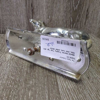 Metal Horse Trophy Top *gc, dirt, film, mnr rust, older
