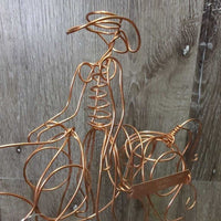 Wire Horse & Cowboy Figure "TRAC Top Five 2005 Open" *vgc

