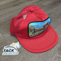 Mesh Ball Cap "3D Running Horse" *gc, dents, dents
