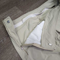 Euro Seat Breeches *gc/fair, stains, discolored seat & legs, seam puckers & unstiched stitching, repairs, older
