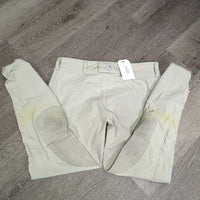 Euro Seat Breeches *gc/fair, stains, discolored seat & legs, seam puckers & unstiched stitching, repairs, older
