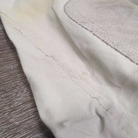 Euro Seat Breeches *gc/fair, stains, discolored seat & legs, seam puckers & unstiched stitching, repairs, older
