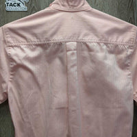 SS Hvy Show Shirt, attached Button Collar *vgc, older, seam puckesrs, loose threads
