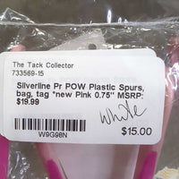 Pr POW Plastic Spurs, bag, tag *new
