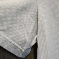 MENS SS Polo Shirt, 1/4 Button Up *gc/fair, frayed/faded collar, dingy
