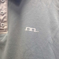 MENS SS Polo Shirt, 1/4 Button up, Mesh Back & Shoulders
