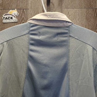 MENS SS Polo Shirt, 1/4 Button up, Mesh Back & Shoulders
