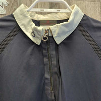 MENS SS Show Shirt, 1/4 Zip Collar *vgc, dingy & puckered collar
