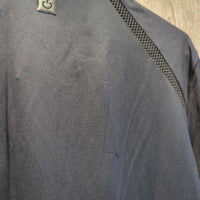 MENS SS Show Shirt, 1/4 Zip Collar *vgc, dingy & puckered collar
