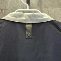MENS SS Show Shirt, 1/4 Zip Collar *vgc, dingy & puckered collar

