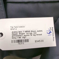MENS Show Jacket, Zipper, Snaps *xc/vgc, mnr dirt/stains?, pucker & tag thread
