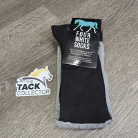 3 prs Tall Riding Socks, cardboard *new
