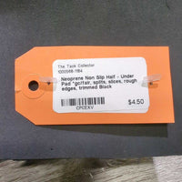 Neoprene Non Slip Half - Under Pad *gc/fair, splits, slices, rough edges, trimmed
