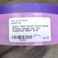 "Soft Touch" Plastic Sweat Scraper, handle, tag *new
