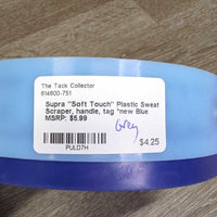 "Soft Touch" Plastic Sweat Scraper, handle, tag *new
