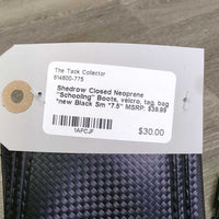 Closed Neoprene "Schooling" Boots, velcro, tag, bag *new
