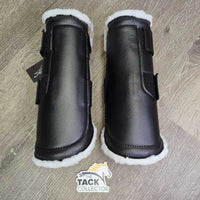 Closed Boots, Fleece Lined, velcro, bag, tag *new
