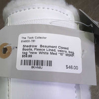 Closed Boots, Fleece Lined, velcro, bag, tag *new
