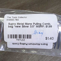 Metal Mane Pulling Comb, bag *new
