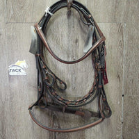Rsd/Padded FS Bridle, Braided Reins, Tag *new
