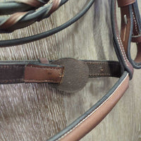 Rsd/Padded FS Bridle, Braided Reins, Tag *new

