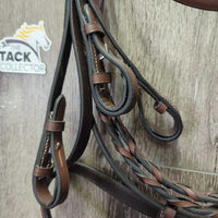 Rsd/Padded FS Bridle, Braided Reins, Tag *new
