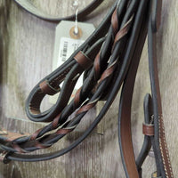 Rsd/Padded FS Bridle, Braided Reins, Tag *new
