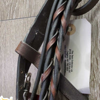 Rsd/Padded FS Bridle, Braided Reins, Tag *new
