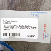 Rsd Bridle, Braided Reins, tags *new

