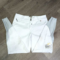 Euro Seat Breeches *xc/vgc, v.mnr snags, rubs, pills, stains & pulled seam
