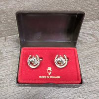 VINTAGE Horse Head Cuff Links, Plastic box like new
