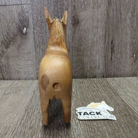 Wood Donkey Figure - Statue *gc, NO Tail, Chipped/Broken ear, rubs, scratches
