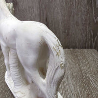 Ceramic Mare & Foal Statue *gc, stains?, scratches, rubs, scuffs, chipped ear

