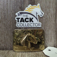 Horse Head Belt Buckle *gc, scratches, scuffs, rubs
