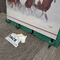 Plastic Hanging Wall Hooks "Love is Friendship" *gc, fading, stains?dirt, missing/broken hook
