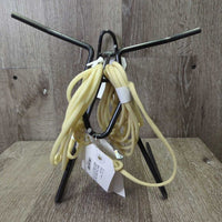 Metal Toy Roping Steer, 2x ropes *vgc, tag, mnr dirt, stains, rubs
