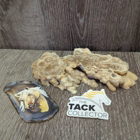 2 Piece: Painted Thin Rock & Decorative Rock Stand *vgc, scratches, edge scuffs & stains
